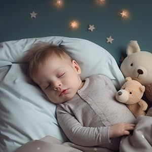 A baby sleeping while nails are filed